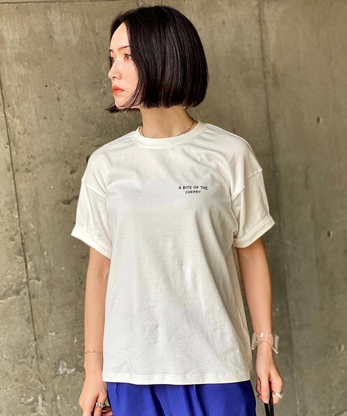 y/m（イム）の「IMOKO×y/m シンプルロゴTシャツ（Tシャツ/カットソー・レディース・オフホワイト・FREE）」の8枚目の写真