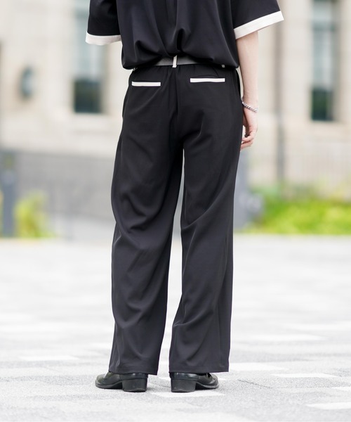 EDEL(エーデル)の「EDEL - バイカラーワイドスラックス(セットアップ可能)(その他パンツ・メンズ・ブラック/ブルー・SMALL/MEDIUM/LARGE)」の6枚目の写真