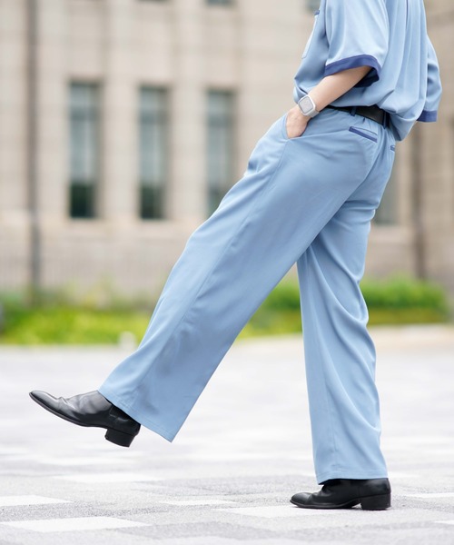 EDEL(エーデル)の「EDEL - バイカラーワイドスラックス(セットアップ可能)(その他パンツ・メンズ・ブラック/ブルー・SMALL/MEDIUM/LARGE)」の11枚目の写真