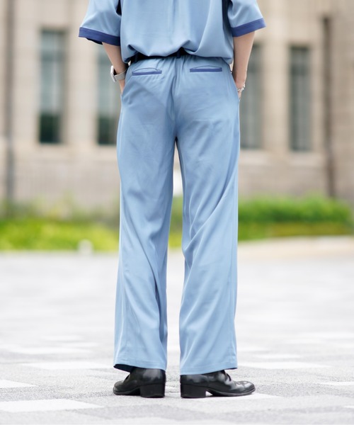 EDEL(エーデル)の「EDEL - バイカラーワイドスラックス(セットアップ可能)(その他パンツ・メンズ・ブラック/ブルー・SMALL/MEDIUM/LARGE)」の12枚目の写真