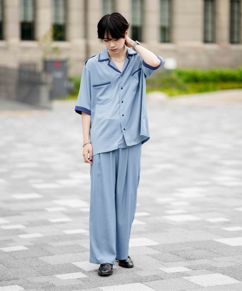 EDEL(エーデル)の「EDEL - バイカラーワイドスラックス(セットアップ可能)(その他パンツ・メンズ・ブラック/ブルー・SMALL/MEDIUM/LARGE)」の18枚目の写真