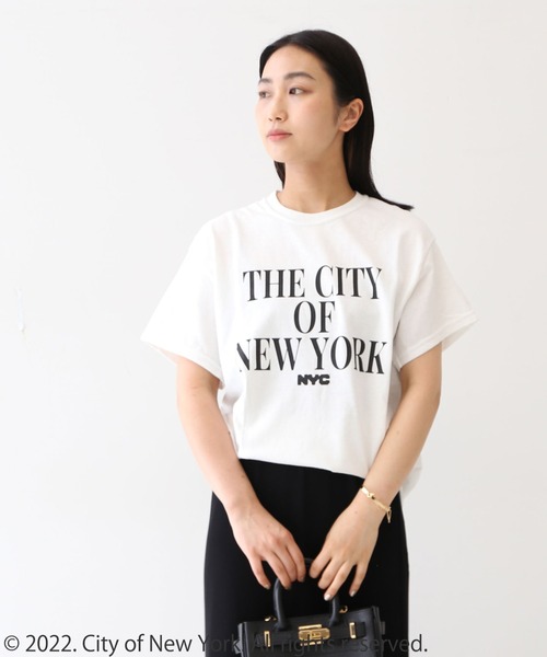 GOOD ROCK SPEED（グッドロックスピード）の「【GOOD ROCK SPEED/グッドロックスピード】NYC015 T：Tシャツ（Tシャツ/カットソー・レディース・ホワイト/ネイビー・FREE）」の6枚目の写真