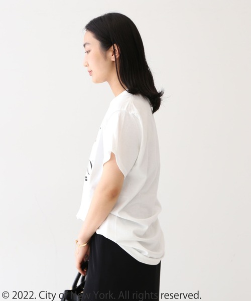 GOOD ROCK SPEED（グッドロックスピード）の「【GOOD ROCK SPEED/グッドロックスピード】NYC015 T：Tシャツ（Tシャツ/カットソー・レディース・ホワイト/ネイビー・FREE）」の8枚目の写真
