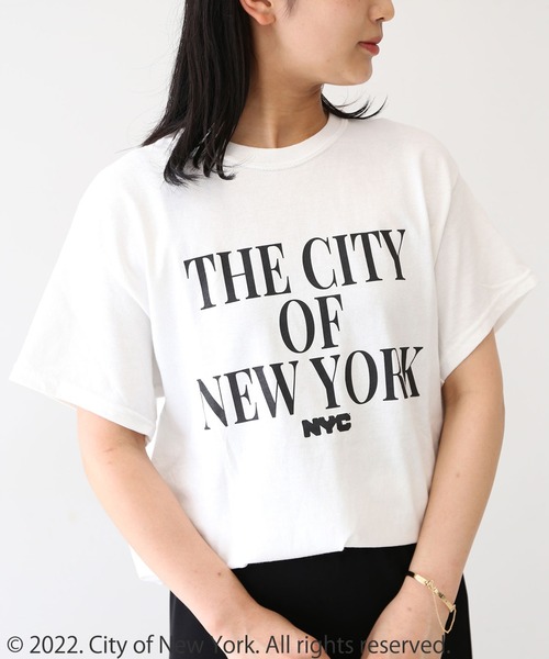 GOOD ROCK SPEED（グッドロックスピード）の「【GOOD ROCK SPEED/グッドロックスピード】NYC015 T：Tシャツ（Tシャツ/カットソー・レディース・ホワイト/ネイビー・FREE）」の9枚目の写真