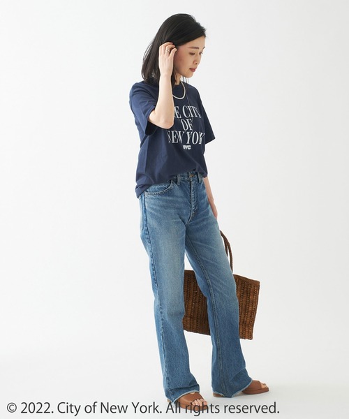 GOOD ROCK SPEED（グッドロックスピード）の「【GOOD ROCK SPEED/グッドロックスピード】NYC015 T：Tシャツ（Tシャツ/カットソー・レディース・ホワイト/ネイビー・FREE）」の10枚目の写真