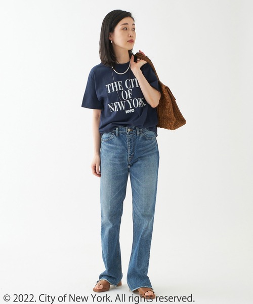 GOOD ROCK SPEED（グッドロックスピード）の「【GOOD ROCK SPEED/グッドロックスピード】NYC015 T：Tシャツ（Tシャツ/カットソー・レディース・ホワイト/ネイビー・FREE）」の12枚目の写真