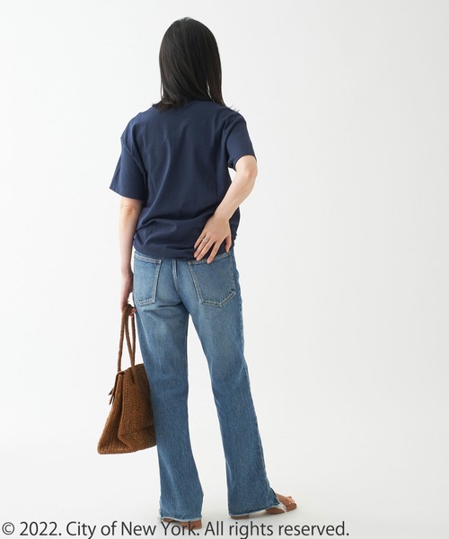 GOOD ROCK SPEED（グッドロックスピード）の「【GOOD ROCK SPEED/グッドロックスピード】NYC015 T：Tシャツ（Tシャツ/カットソー・レディース・ホワイト/ネイビー・FREE）」の14枚目の写真