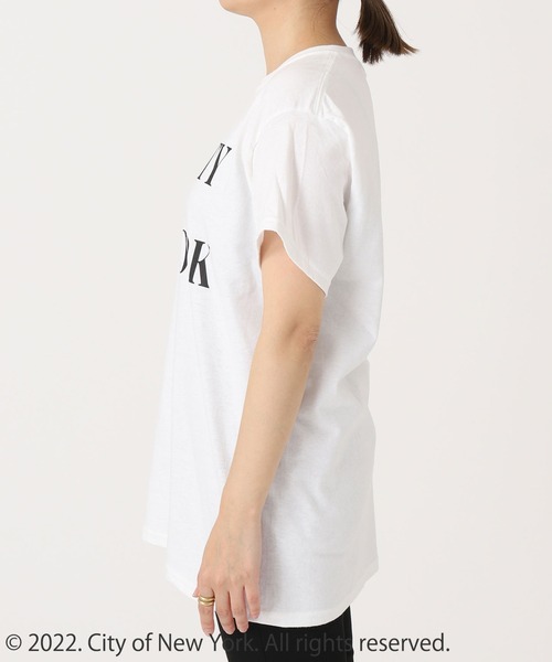 GOOD ROCK SPEED（グッドロックスピード）の「【GOOD ROCK SPEED/グッドロックスピード】NYC015 T：Tシャツ（Tシャツ/カットソー・レディース・ホワイト/ネイビー・FREE）」の16枚目の写真