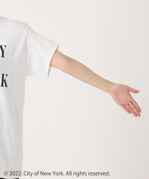 GOOD ROCK SPEED（グッドロックスピード）の「【GOOD ROCK SPEED/グッドロックスピード】NYC015 T：Tシャツ（Tシャツ/カットソー・レディース・ホワイト/ネイビー・FREE）」の20枚目の写真