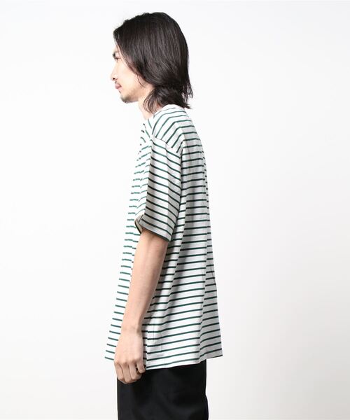 INFLATION(インフレーション)の「INFLATION/ボーダーTEE 2298989(Tシャツ/カットソー・メンズ・ホワイト/ネイビー・MEDIUM/X-LARGE/LARGE)」の21枚目の写真