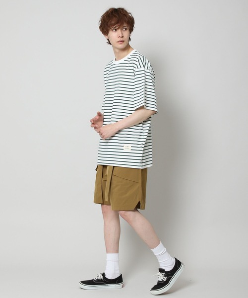 INFLATION(インフレーション)の「INFLATION/ボーダーTEE 2298989(Tシャツ/カットソー・メンズ・ホワイト/ネイビー・MEDIUM/X-LARGE/LARGE)」の3枚目の写真