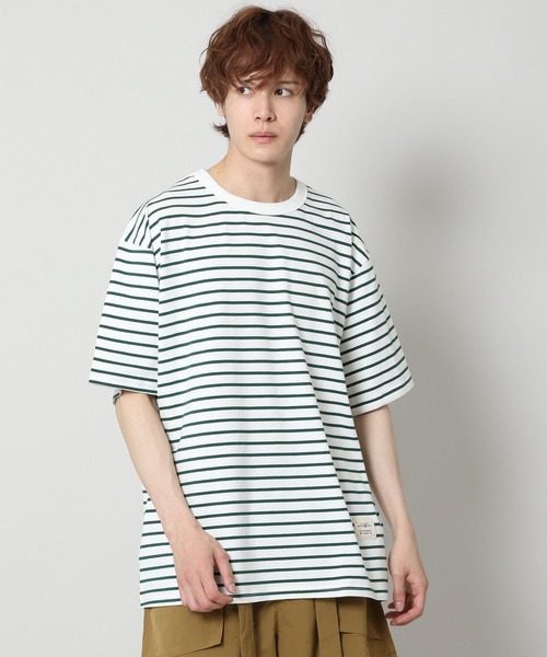 INFLATION(インフレーション)の「INFLATION/ボーダーTEE 2298989(Tシャツ/カットソー・メンズ・ホワイト/ネイビー・MEDIUM/X-LARGE/LARGE)」の5枚目の写真