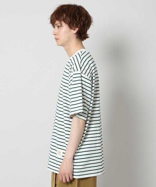 INFLATION(インフレーション)の「INFLATION/ボーダーTEE 2298989(Tシャツ/カットソー・メンズ・ホワイト/ネイビー・MEDIUM/X-LARGE/LARGE)」の11枚目の写真