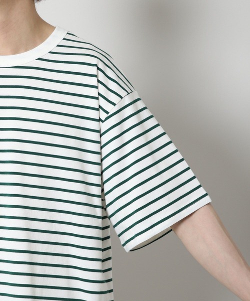 INFLATION(インフレーション)の「INFLATION/ボーダーTEE 2298989(Tシャツ/カットソー・メンズ・ホワイト/ネイビー・MEDIUM/X-LARGE/LARGE)」の14枚目の写真