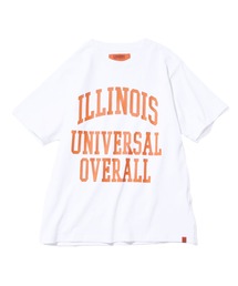 UNIVERSAL OVERALL/ユニバーサルオーバーオール ILLINOIS PRINT TEE プリントTシャツ