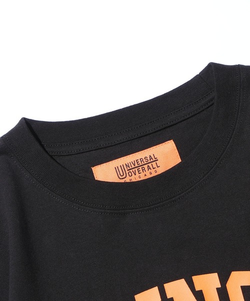 UNIVERSAL OVERALL(ユニバーサルオーバーオール)の「UNIVERSAL OVERALL/ユニバーサルオーバーオール ILLINOIS PRINT TEE プリントTシャツ(Tシャツ/カットソー・メンズ・ブラック/ホワイト/ネイビー/グリーン・L/XL/M)」の7枚目の写真