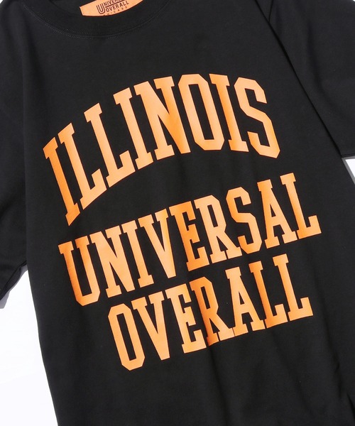 UNIVERSAL OVERALL(ユニバーサルオーバーオール)の「UNIVERSAL OVERALL/ユニバーサルオーバーオール ILLINOIS PRINT TEE プリントTシャツ(Tシャツ/カットソー・メンズ・ブラック/ホワイト/ネイビー/グリーン・L/XL/M)」の9枚目の写真