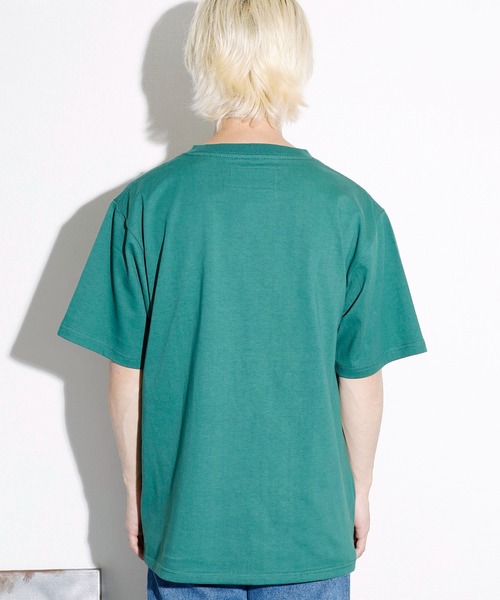 UNIVERSAL OVERALL(ユニバーサルオーバーオール)の「UNIVERSAL OVERALL/ユニバーサルオーバーオール ILLINOIS PRINT TEE プリントTシャツ(Tシャツ/カットソー・メンズ・ブラック/ホワイト/ネイビー/グリーン・L/XL/M)」の6枚目の写真