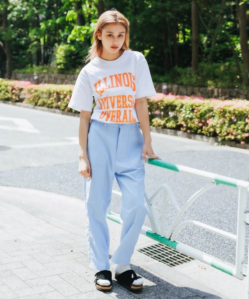 UNIVERSAL OVERALL(ユニバーサルオーバーオール)の「UNIVERSAL OVERALL/ユニバーサルオーバーオール ILLINOIS PRINT TEE プリントTシャツ(Tシャツ/カットソー・メンズ・ブラック/ホワイト/ネイビー/グリーン・L/XL/M)」の18枚目の写真
