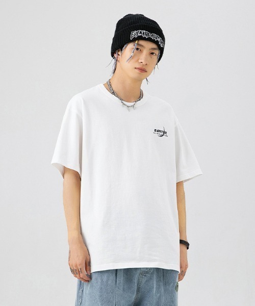 almo(アルモ)の「バックムーンプリント半袖Tシャツ(NEZ)(Tシャツ/カットソー・レディース・ホワイト/ブラック・XX-LARGE)」の10枚目の写真