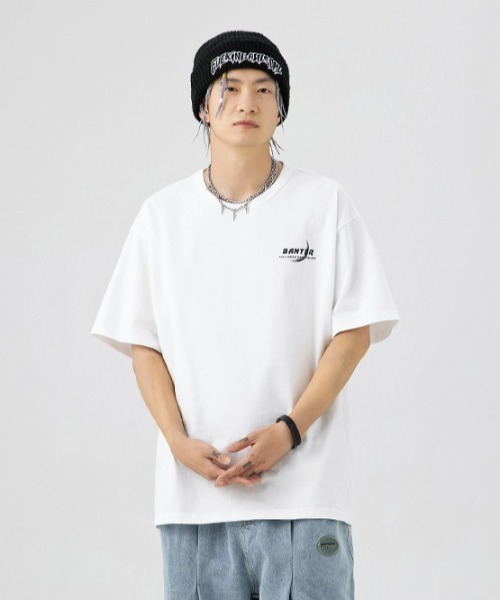 almo(アルモ)の「バックムーンプリント半袖Tシャツ(NEZ)(Tシャツ/カットソー・レディース・ホワイト/ブラック・XX-LARGE)」の7枚目の写真