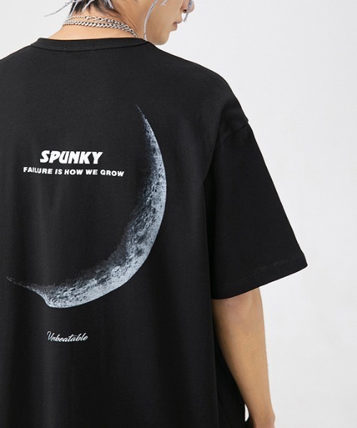 almo(アルモ)の「バックムーンプリント半袖Tシャツ(NEZ)(Tシャツ/カットソー・レディース・ホワイト/ブラック・XX-LARGE)」の13枚目の写真