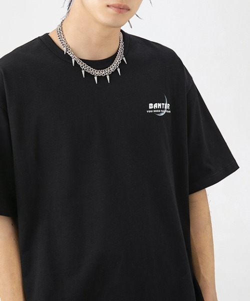 almo(アルモ)の「バックムーンプリント半袖Tシャツ(NEZ)(Tシャツ/カットソー・レディース・ホワイト/ブラック・XX-LARGE)」の9枚目の写真
