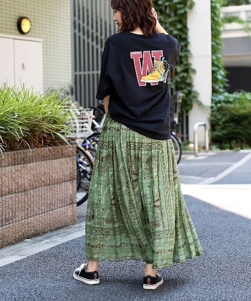 チチカカ(チチカカ)の「【ユニセックス】 カレッジキャッチャープリントTシャツ【WEB限定】(Tシャツ/カットソー・メンズ・ブラック/ホワイト/グレー・FREE)」の15枚目の写真