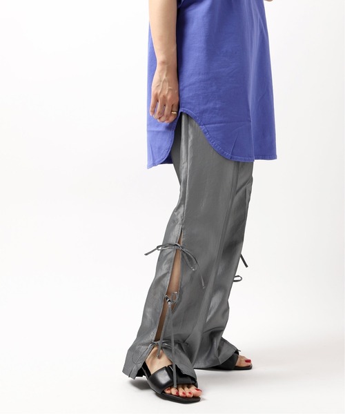 JOINT WORKS（ジョイントワークス）の「サイドリボンパンツ（その他パンツ・レディース・ボルドー/グレー/ゴールド・FREE）」の4枚目の写真