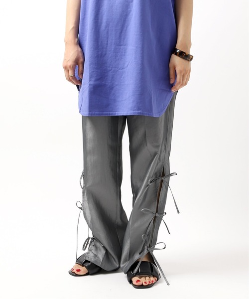 JOINT WORKS（ジョイントワークス）の「サイドリボンパンツ（その他パンツ・レディース・ボルドー/グレー/ゴールド・FREE）」の5枚目の写真