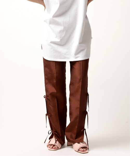 JOINT WORKS（ジョイントワークス）の「サイドリボンパンツ（その他パンツ・レディース・ボルドー/グレー/ゴールド・FREE）」の8枚目の写真