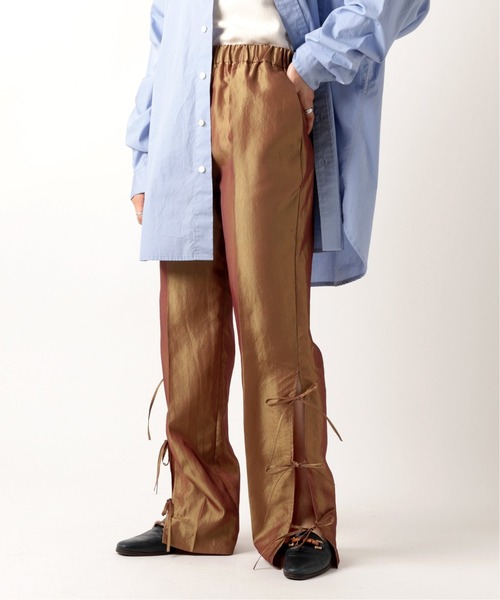 JOINT WORKS（ジョイントワークス）の「サイドリボンパンツ（その他パンツ・レディース・ボルドー/グレー/ゴールド・FREE）」の11枚目の写真