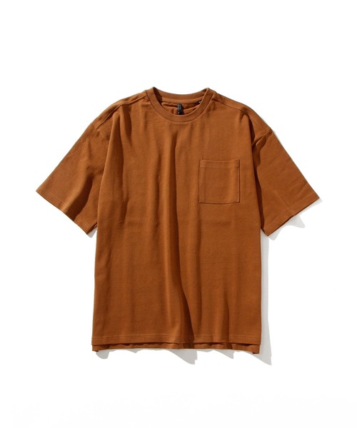 INASTUDIOS ZOO(イーナストゥディオスズー)の「「INASTUDIOS SELECT」天竺袖リブ Tシャツ(Tシャツ/カットソー・レディース・テラコッタ/サンドベージュ/サックスブルー/チャコール/ブラック/ベージュ/ホワイト/グリーン・LARGE/MEDIUM/X-LARGE)」の4枚目の写真
