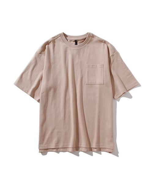 INASTUDIOS ZOO(イーナストゥディオスズー)の「「INASTUDIOS SELECT」天竺袖リブ Tシャツ(Tシャツ/カットソー・レディース・テラコッタ/サンドベージュ/サックスブルー/チャコール/ブラック/ベージュ/ホワイト/グリーン・LARGE/MEDIUM/X-LARGE)」の6枚目の写真