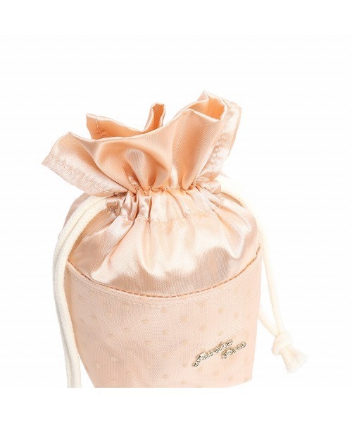 Jewelna Rose（ジュエルナローズ）の「ラウンジアクセサリー 巾着S（ポーチ・レディース・ブラック/ピンクベージュ・FREE）」の8枚目の写真