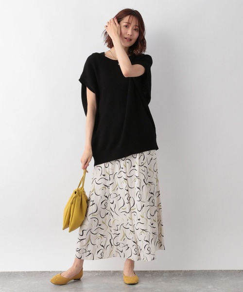 GLOBAL WORK(グローバルワーク)の「2WAYカノコ編みベスト/295807(ベスト・レディース・アイボリー/ブラック/グリーン/オレンジ・FREE)」の12枚目の写真