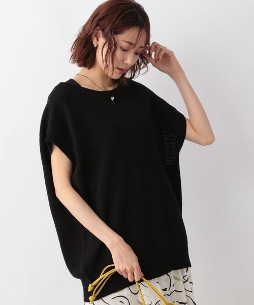 GLOBAL WORK(グローバルワーク)の「2WAYカノコ編みベスト/295807(ベスト・レディース・アイボリー/ブラック/グリーン/オレンジ・FREE)」の14枚目の写真