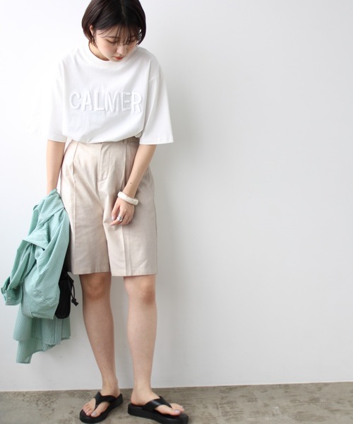 GeeRA（ジーラ）の「リネンライクハーフパンツ（その他パンツ・レディース・ブラック/ベージュ/アイボリー・MEDIUM）」の15枚目の写真