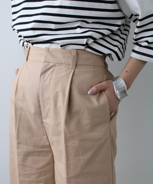 GeeRA（ジーラ）の「リネンライクハーフパンツ（その他パンツ・レディース・ブラック/ベージュ/アイボリー・MEDIUM）」の10枚目の写真