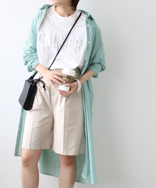 GeeRA（ジーラ）の「リネンライクハーフパンツ（その他パンツ・レディース・ブラック/ベージュ/アイボリー・MEDIUM）」の16枚目の写真