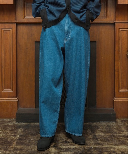 EDIFICE LA BOUCLE（エディフィスラブークル）の「【LA BOUCLE / ラブークル】HUGEASY 5ポケット デニム（デニムパンツ・メンズ・ブラック/ブルー・1/2）」の13枚目の写真