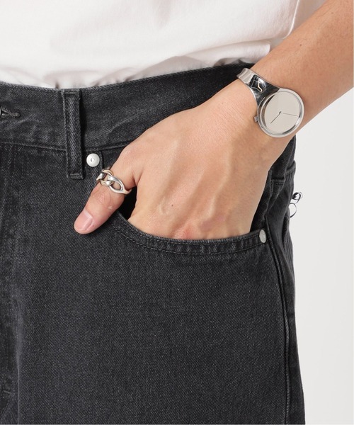 EDIFICE LA BOUCLE（エディフィスラブークル）の「【LA BOUCLE / ラブークル】HUGEASY 5ポケット デニム（デニムパンツ・メンズ・ブラック/ブルー・1/2）」の11枚目の写真