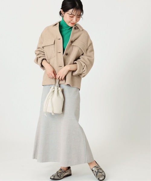 B.C STOCK（ベーセーストック）の「IMPERIALモッサショートCPO*（その他アウター・レディース・ベージュ/ネイビー/イエロー・FREE）」の6枚目の写真