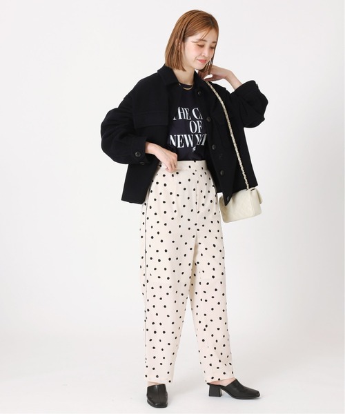 B.C STOCK（ベーセーストック）の「IMPERIALモッサショートCPO*（その他アウター・レディース・ベージュ/ネイビー/イエロー・FREE）」の9枚目の写真