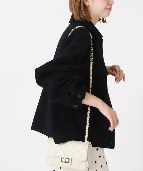 B.C STOCK（ベーセーストック）の「IMPERIALモッサショートCPO*（その他アウター・レディース・ベージュ/ネイビー/イエロー・FREE）」の13枚目の写真