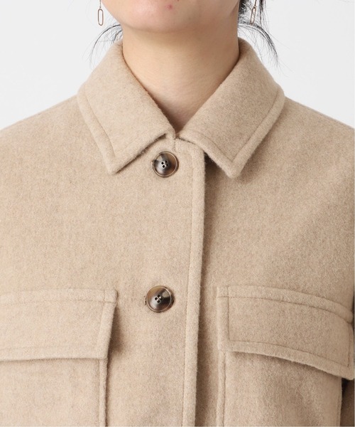 B.C STOCK（ベーセーストック）の「IMPERIALモッサショートCPO*（その他アウター・レディース・ベージュ/ネイビー/イエロー・FREE）」の18枚目の写真