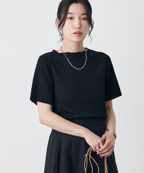 シャーリングジャガードメロープルオーバー