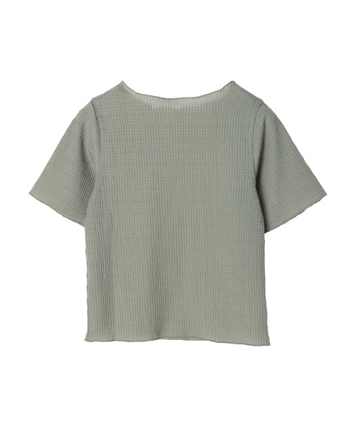 earth music&ecology(アースミュージックアンドエコロジー)の「シャーリングジャガードメロープルオーバー(Tシャツ/カットソー・レディース・オフホワイト/ブラック/ライトカーキ/ラベンダー・S/M)」の17枚目の写真