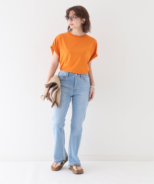 JOURNAL STANDARD relume（ジャーナルスタンダード　レリューム）の「《追加》汗染み防止ドルマンTEE（Tシャツ/カットソー・レディース・ホワイト/チャコールグレー/ブラック/ブラウン/オレンジ・FREE）」の12枚目の写真