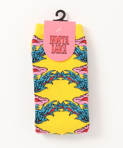 NOSTALGICA(ノスタルジカ)の「【 NOSTALGICA 】 ノスタルジカ オリジナル ジャガードハイソックス B(ソックス/靴下・レディース・その他1/その他2/その他3/その他4/その他5/その他6/その他7・23-25cm)」の7枚目の写真